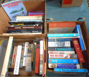 Lot 85 - 3 x Boxes Military, Sport, Art Books, incl Beaufort, Beaufighter and Mo