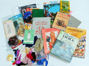 Lot 86 - Mixed Group lot Vintage Dolls, Toys & Books inc Michael Jackson dol