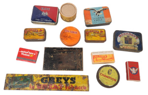 Lot 93 - Vintage Tobacco Tins incl Log Cabin, Champion, Standard, Golden Eagle,