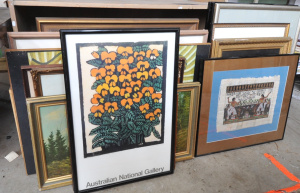 Lot 95 - Group Lot of Assorted Paintings & prints incl Framed Margret Presto