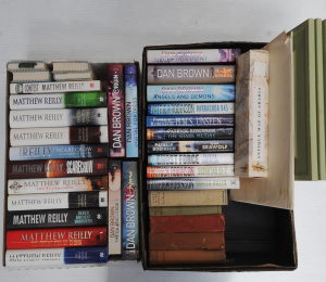 Lot 100 - 2 x Boxes Vintage & Modern Books - incl Leon Uris Trinity, Dan Bro