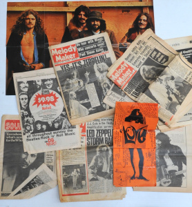 Lot 106 - Box lot - Vintage Music Ephemera - old Melody Maker, Sounds & New