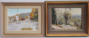 Lot 148 - Richard Herzog (1902 - ) 2 x Framed Oil Paintings - The Main Street, O