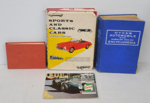 Lot 173 - 4 x Vintage Sports & Automotive Books & Ephemera incl A Source