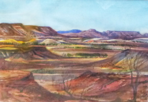 Lot 216 - Reginal Wilfred (Bill) Rowed (1916 - 1990) Gilt framed Watercolour - A