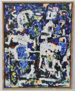 Lot 221 - John Taylor (1963 - ) Large Framed Oil Painting on Canvas - Arrangemen