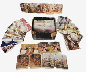 Lot 243 - Lot of Vintage Stereoscope Cards incl Scenes of Niagara Falls, Yosemit