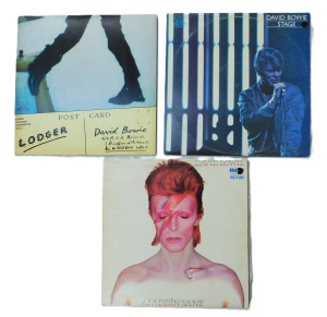 Lot 253 - 3 x vintage David Bowie Vinyl Lp Records - all Gatefold Australian Pre