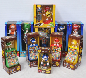 Lot 279 - Large Group lot - Vintage & Modern Boxed Novelty M&M Dispenser