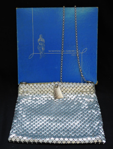 Lot 313 - Vintage Boxed Whiting & Davis Co Metal Mesh Shoulder bag