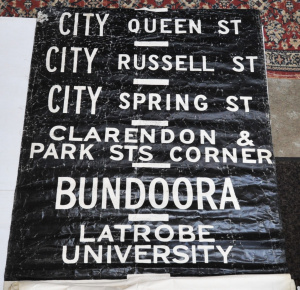 Lot 341 - Vintage Bus Destination Roll - Queen St, Russell St, Spring St, Claren