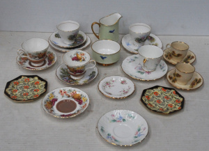Lot 347 - Group lot of China inc 2 x Royal Albert Country Fayre Cups & Sauce