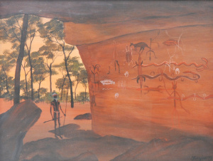 Lot 212 - Percy Trezise (1923 - 2005) Framed Oil Painting - A Hunter Looking at