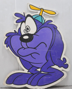 Lot 214 - Vintage Frank Rizzo Handpainted Panel of Baby 'Taz' Devil from Looney