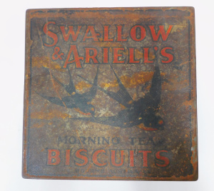 Lot 222 - c1900s Swallow & Ariells- Melbourne Morning Tea Biscuit tin - Pape