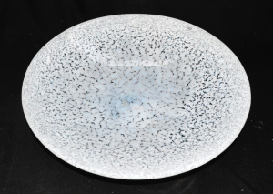 Lot 236 - Large Modern signed Kosta Boda Art Glass Shallow Bowl Platter - Mottl