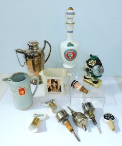 Lot 247 - Group vintage Pubanalia incl Heckworth EPNS Cocktail shaker, Grand Mar