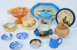 Lot 251 - Group lot of vintage china & Glass incl Grimwades Coaching Scene T
