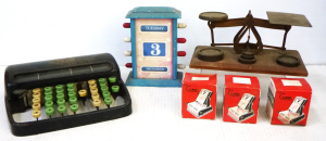 Lot 258 - Group Lot Mixed Vintage Items - incl 3 x Boxed Desk Perpetual Calendar