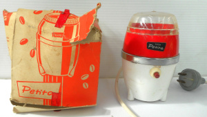Lot 273 - Boxed Retro Bomb shaped Emide Petita Coffee Grinder, made in W Germany