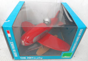 Lot 278 - Boxed Vilac French made Wooden Aeroplane Toy - Seaplane Racer - Lacque