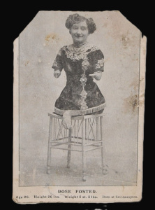 Lot 290 - Vintage c1910 Postcard featuring Rose Foster the Barnum & Bailey C
