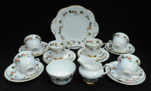 Lot 304 - Royal Tara Ireland China Afternoon Tea Set for 6 - Glendalough pattern