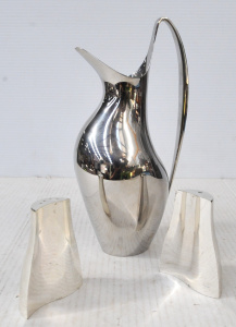 Lot 355 - 2 x Pces polished staniless steel incl Georg Jensen - Henning Koppel W