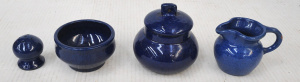 Lot 362 - 4 x Pces Vintage Osrey (Gladys Reynell 1881-1956) Australian Pottery -