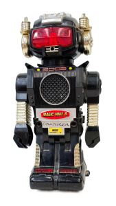Lot 9 - 1980s boper Magic Mike 11 Robot - made in Hong Kong by New Bright Indust