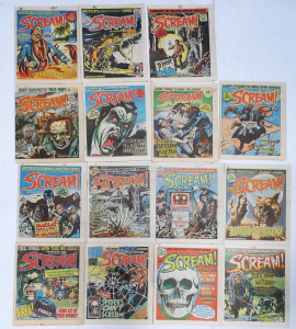 Lot 12 - Group lot - Vintage c1980s Scream paper Horror Comics - Dracula, Spider