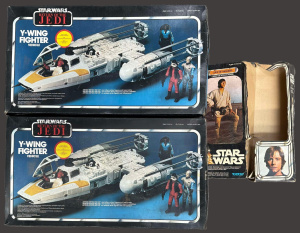 Lot 20 - 3 x Vintage Star Wars Empty Boxes - 2 x Return of the Jedi Y-Wing Fight