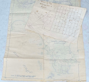 Lot 44 - 2 vintage Maps - This is the Village for a Spot showing Melbourne pubs,
