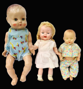 Lot 73 - 3 x 1950s Hard Plastic Roddy Dolls inc 2 x babies (one af) & other