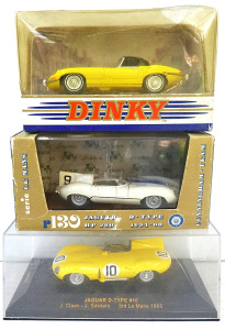 Lot 107 - 3 x boxed Diecast Jaguar Sports Cars inc, Crumm Serie Oro Le Mans 1951