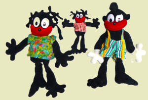 Lot 110 - 3 x 1996 Monkey Of Melbourne Zoom & Zinzi Jungle Rhythm character