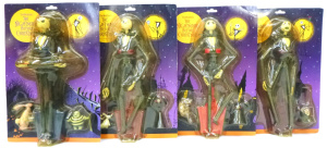 Lot 114 - 4 x Carded Tim Burtons The Nightmare Before Christmas Figurines by Jun