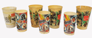 Lot 118 - Group lot - Vintage Plastic Cinema Cups from Return of the Jedi &