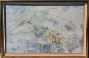 Lot 230 - William Boissevain (1927 - 2023) Large Gilt framed Oil painting - Slee