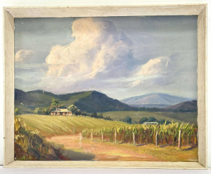 Lot 234 - Otto Walter Anton Orthman (1899 - 1966) Framed Oil painting - Cane fie