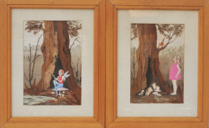 Lot 238 - Elizabeth M Craig (British 1893 - 1986) Pair framed c1930s Mixed Media