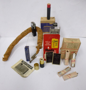 Lot 246 - Small box lot of Cigarette Lighters & Accessories inc, Early 1900s