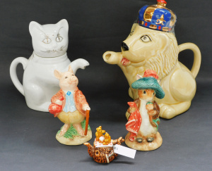 Lot 286 - Group lot of Novelty ceramics inc Beatrix Potter Border Fine Arts figu
