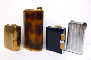 Lot 288 - 4 x Vintage Cigarette Lighters inc, French Flaminaire faux tortoise sh
