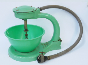 Lot 292 - 194050s Green Enamel Cast Iron Hydro Mixer with original Green bakelit