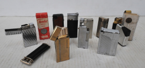 Lot 303 - Lot of Vintage Stylish Cigarette Lighters w Brands incl General Electr