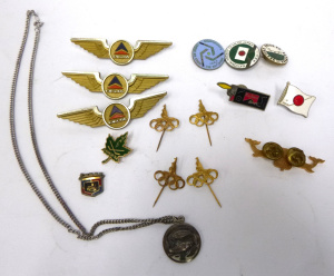 Lot 319 - Small group lot of Vintage Badges & Pins inc, 1956 Olympics Kangar