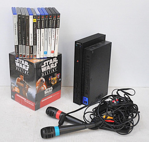 Lot 24 - Box lot of Playstation 2 Console , Games, Accessories & Boxed Star