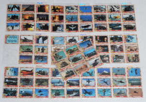 Lot 4 - Part Set of 1991 Desert Storm Trading Cards Made by Topps - 88 Cards Tot Lot 4 - Part Set of 1991 Desert Storm Trading Cards Made by Topps - 88 Cards Tot