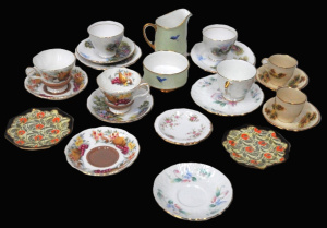 Lot 45 - Group lot of China inc 2 x Royal Albert Country Fayre Cups & Saucer Lot 45 - Group lot of China inc 2 x Royal Albert Country Fayre Cups & Saucer